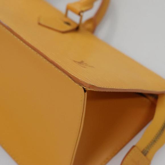 LOUIS VUITTON Epi Sac Triangle Hand Bag Yellow M52099 LV Auth fm4324 - Picture 11 of 16